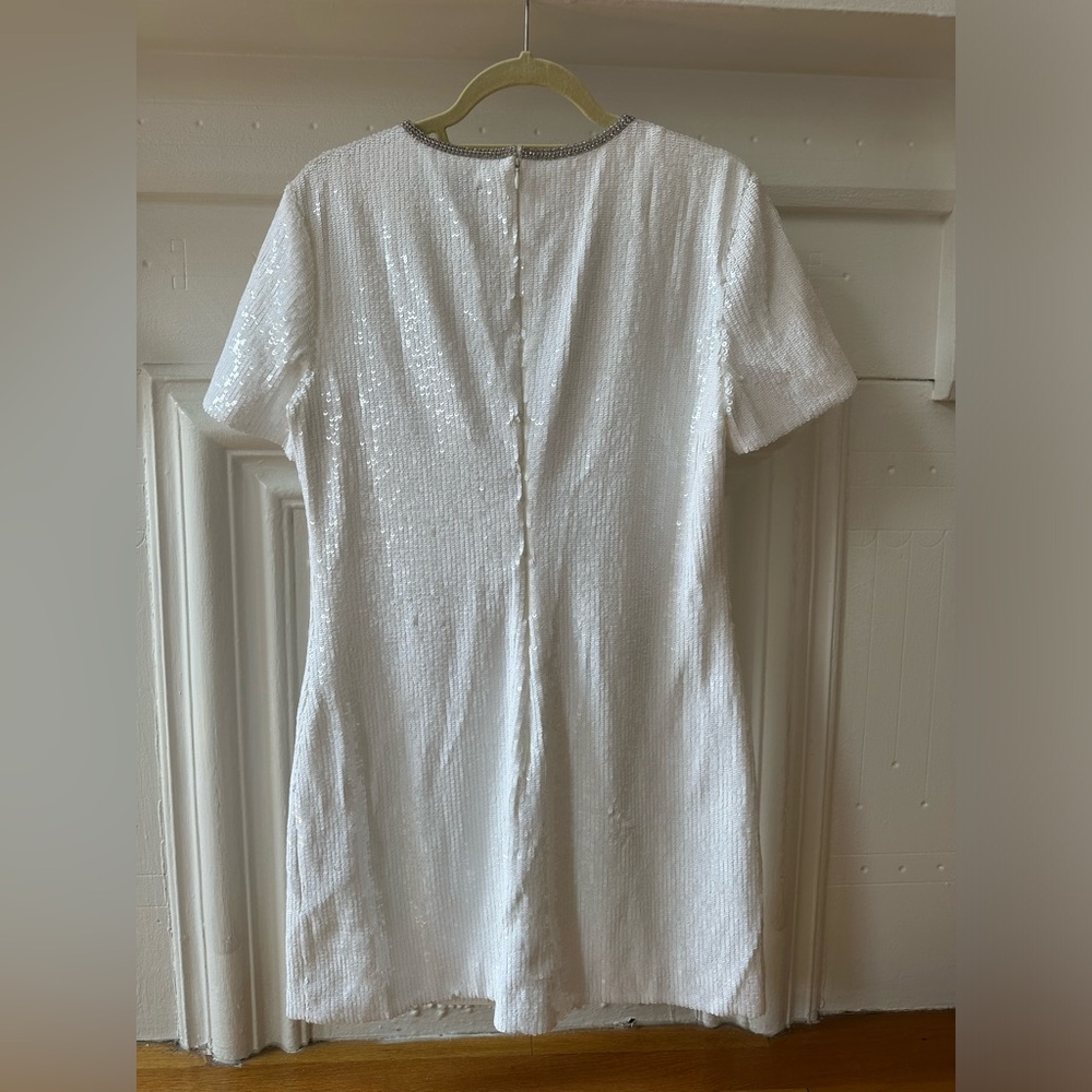 Self-Portrait White Mini Dress - Picture 4 of 6